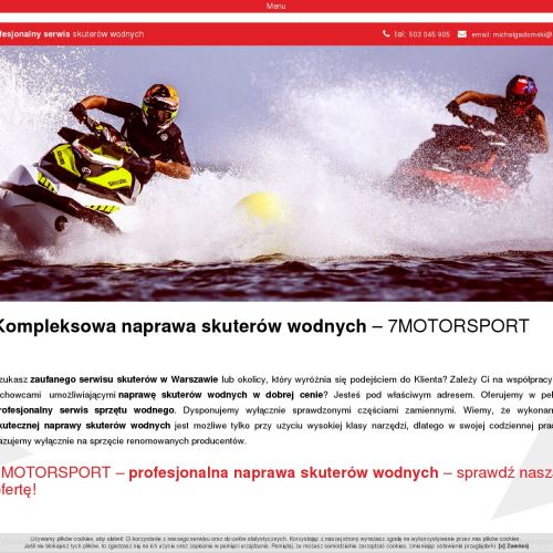 Skuteczna naprawa skuterów wodnych - Kraków
