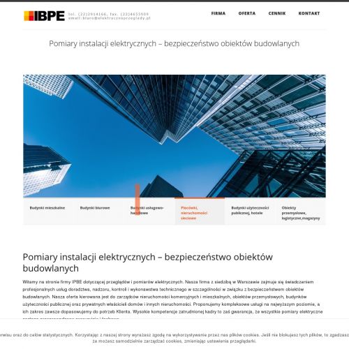 Wrocław - pomiar natężenia oświetlenia na stanowisku pracy