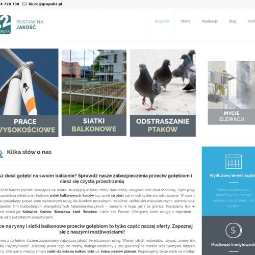 Siatka balkonowa przeciw gołębiom w Katowicach