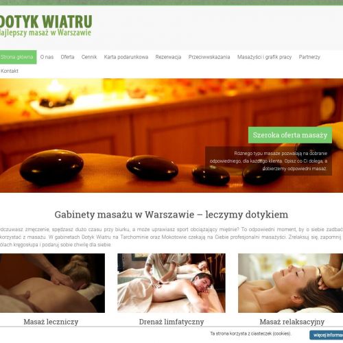 Masaże relaksacyjne - Warszawa