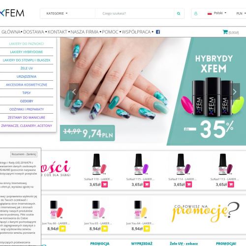 Lakier hybrydowy sexy red