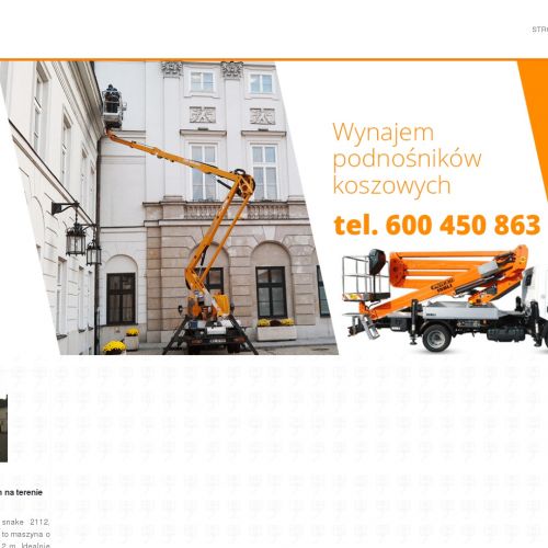 Warszawa - wynajem podnośników koszowych