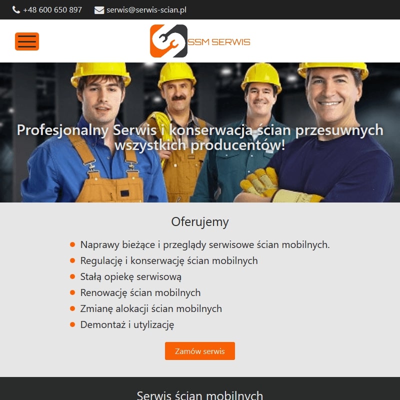 Kraków - naprawa ścian składanych