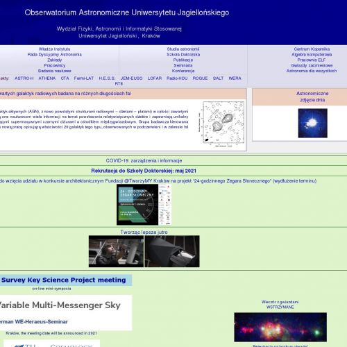 Astronomia kierunek studiów - Kraków