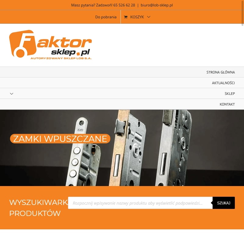 Zamek wierzchni do drzwi