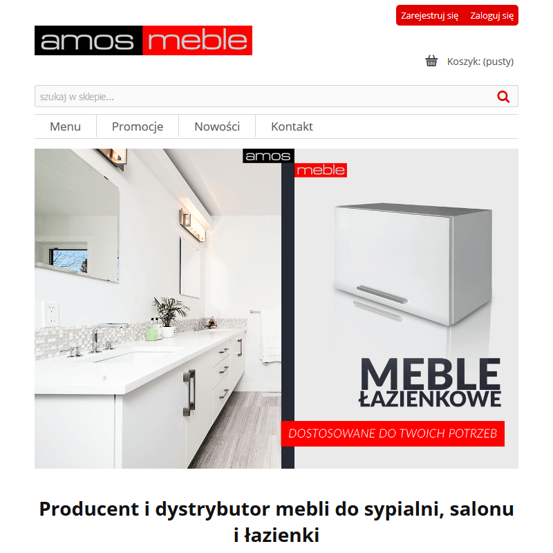 Szafka wisząca połysk na klik push open - Kluczbork