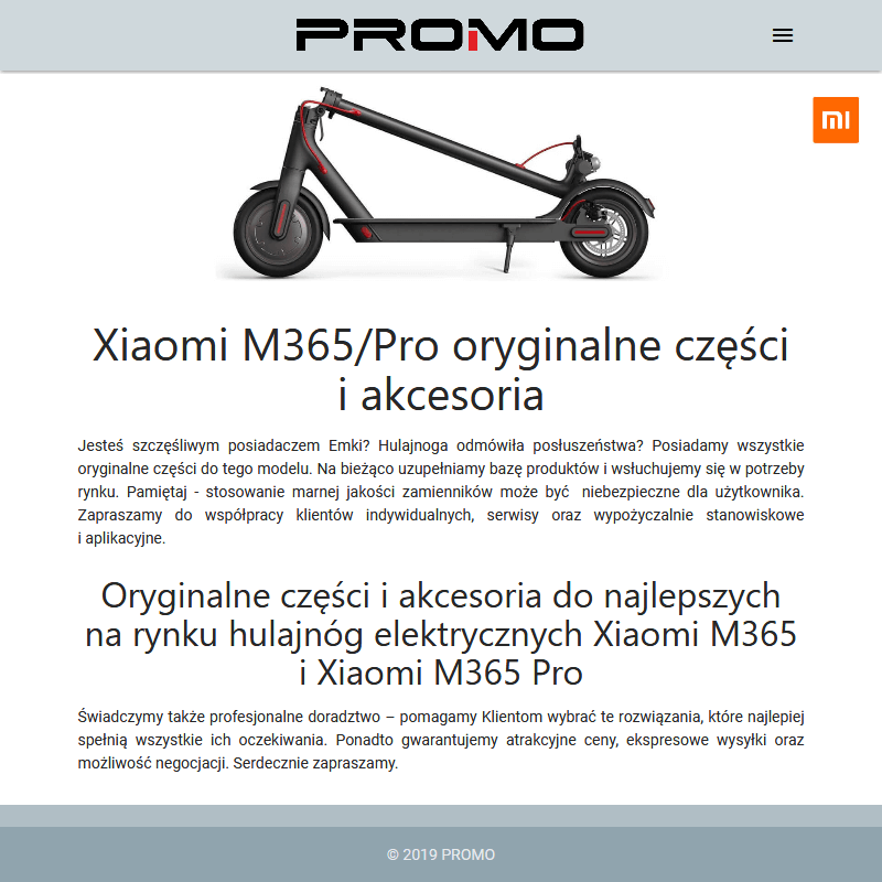 Stopka do xiaomi m365