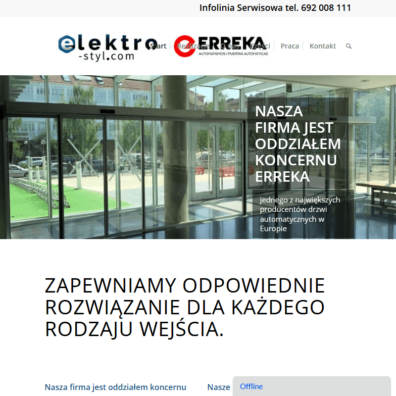 Warszawa - sprzedaż drzwi automatycznych
