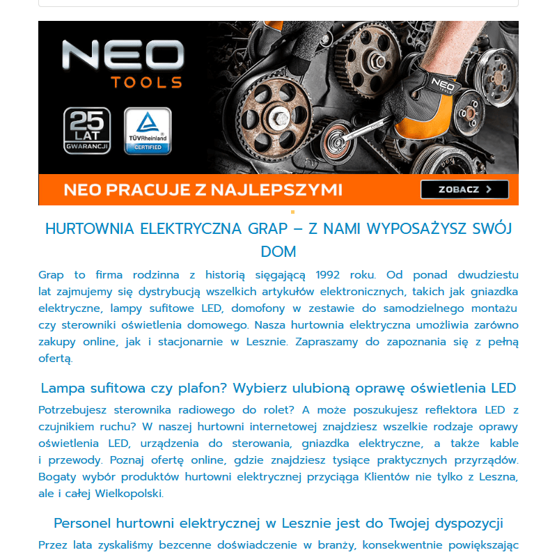 Włączniki ospel - Leszno