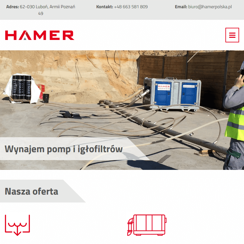 Warszawa - odwodnienia wykopów igłofiltrami