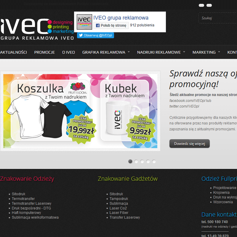 Nadruki na odzież dla firm