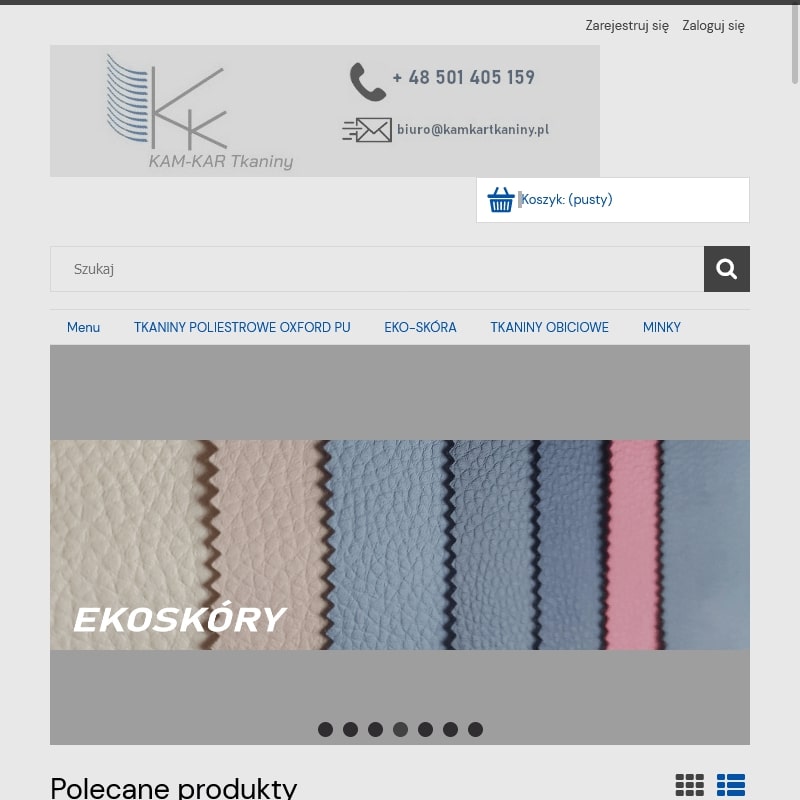 Tkaniny antypoślizgowe