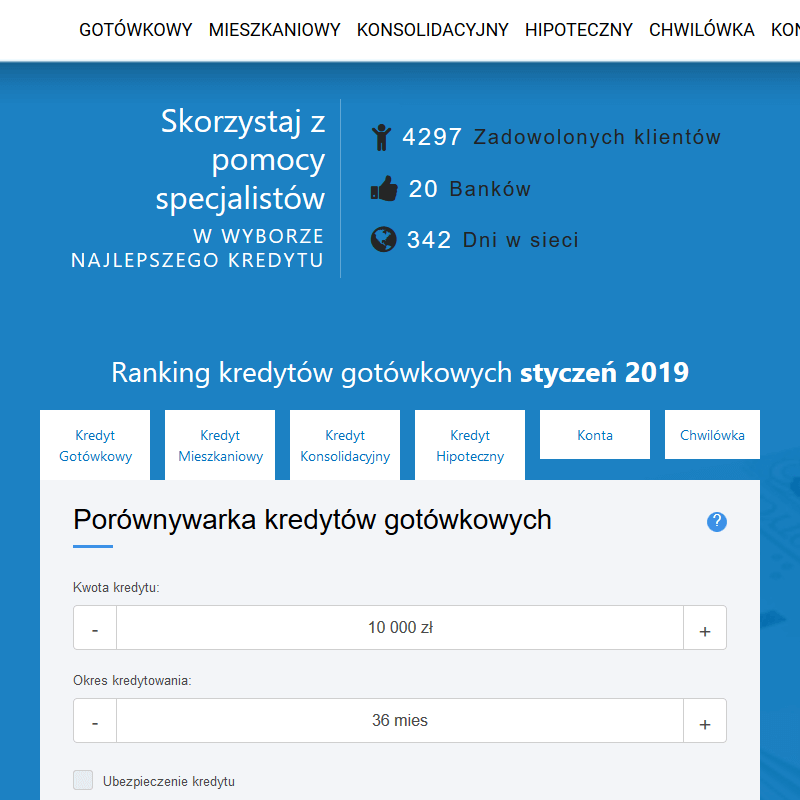 Kalkulator kredytowy online