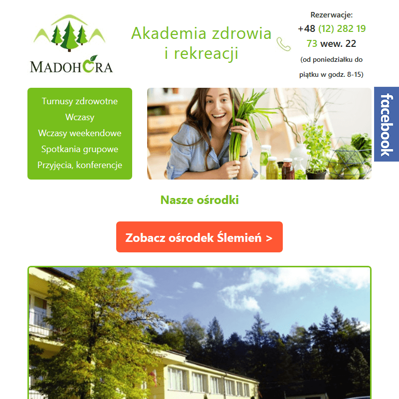 Ośrodek leczniczy z zabiegami fizykoterapeutycznymi