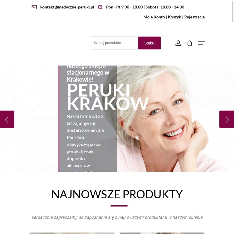 Kraków - peruka platynowy blond