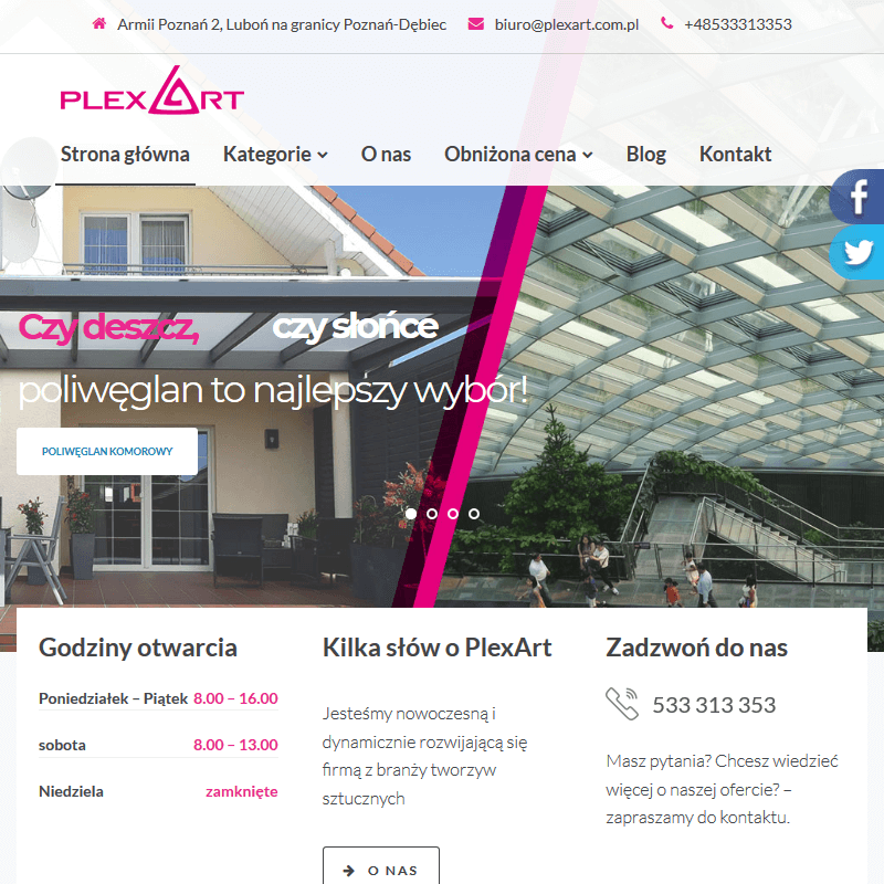 Warszawa - plexi na wymiar